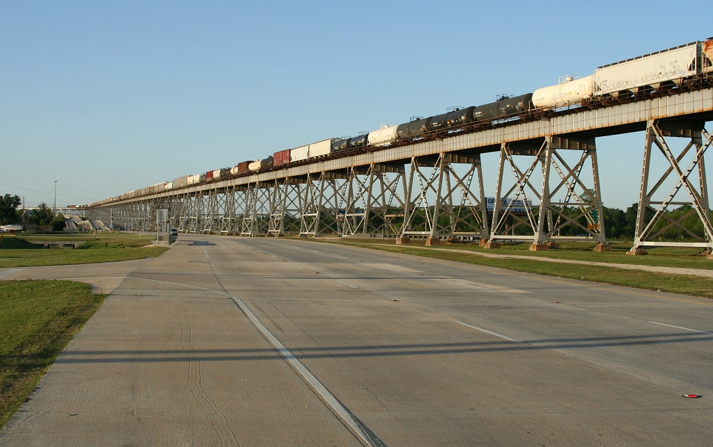 Freight on the Huey Long Bridge